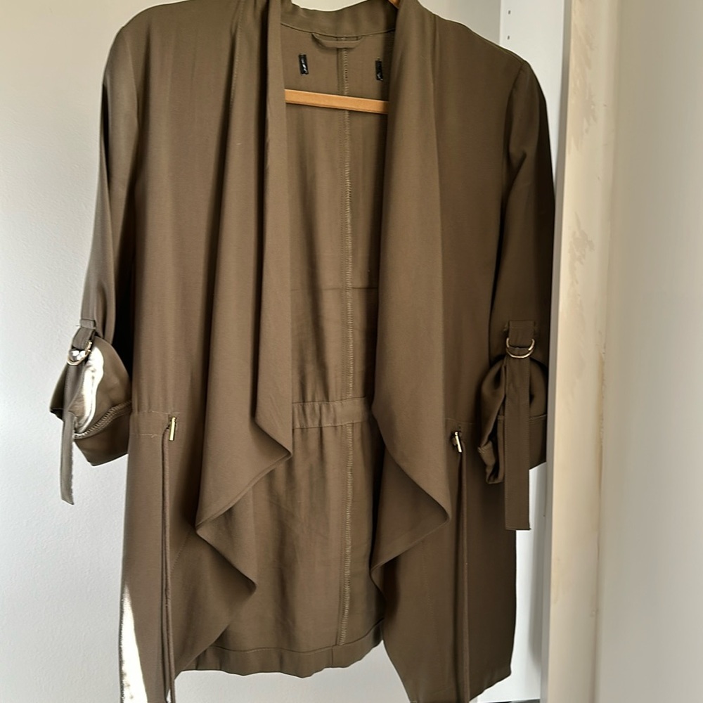Women’s jacket. Army green. Size 4.  No lining.